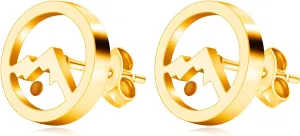 12mm Stainless Steel Mustard Seed Stud Earrings - Stylish Faith Mustard Seed Jewelry for Women YA4639