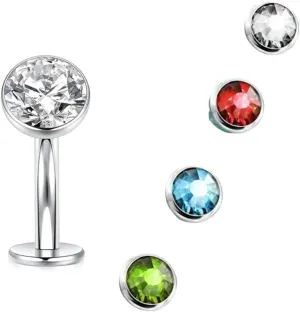 14G Titanium Belly Button Rings Curved Barbell Navel Rings Internally Threaded Design Painless Piercing Jewelry Set With Different Exquisite Colored Zirconia For Women