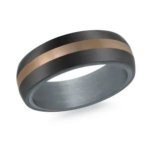 14K Rose Gold Ring from the Tantalum Collection by Malo - MRDTS-018-7P