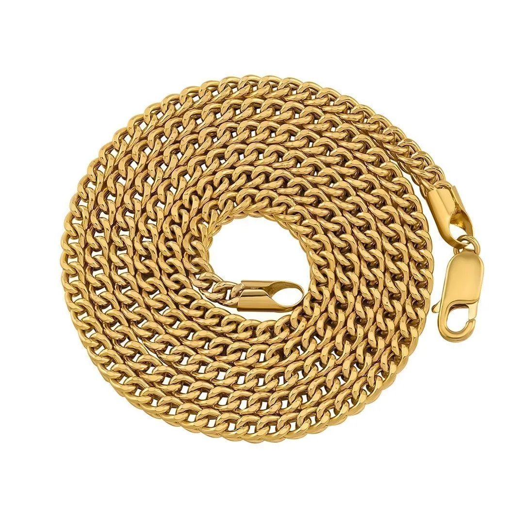 14k Yellow Gold Franco Chain 3 mm