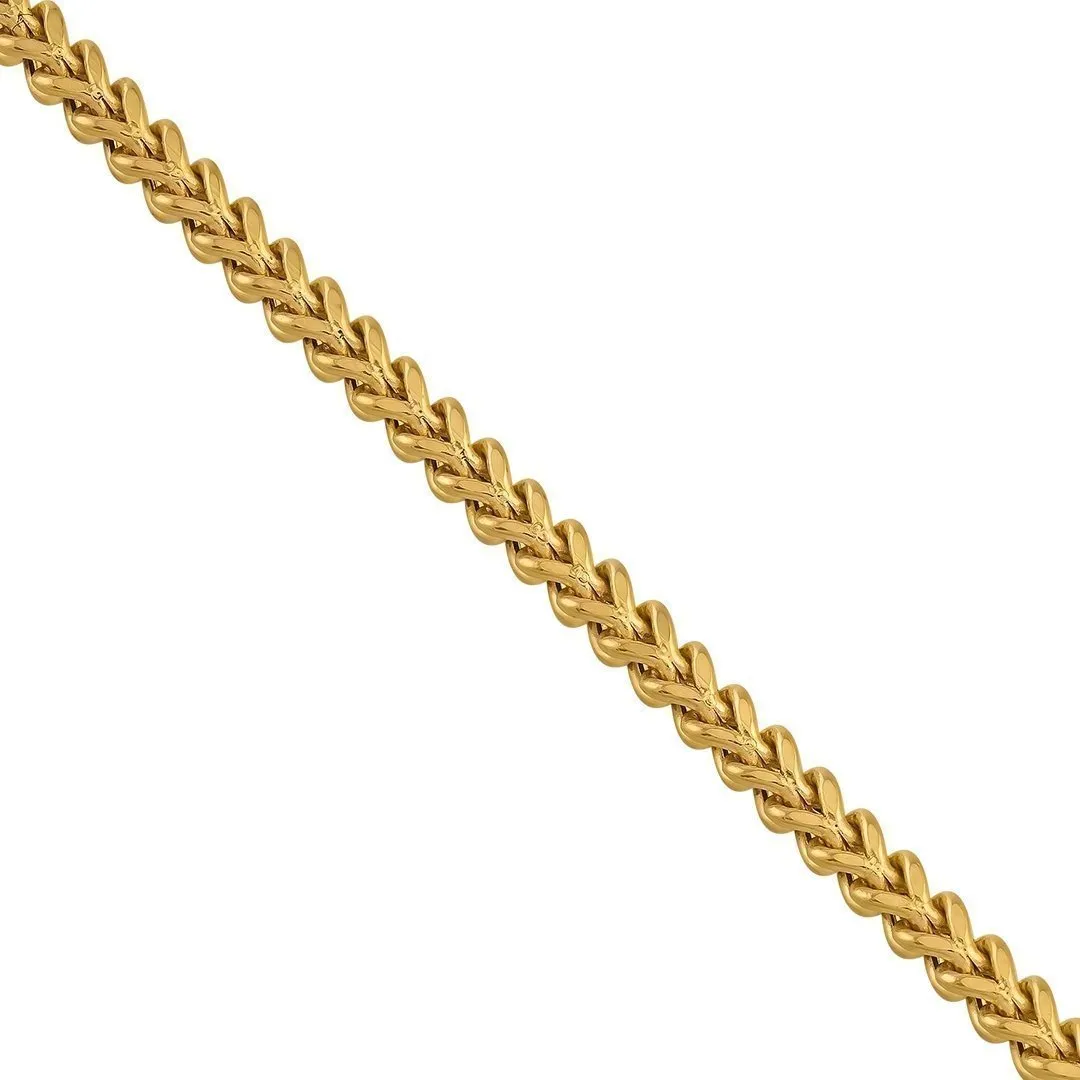 14k Yellow Gold Franco Chain 3 mm