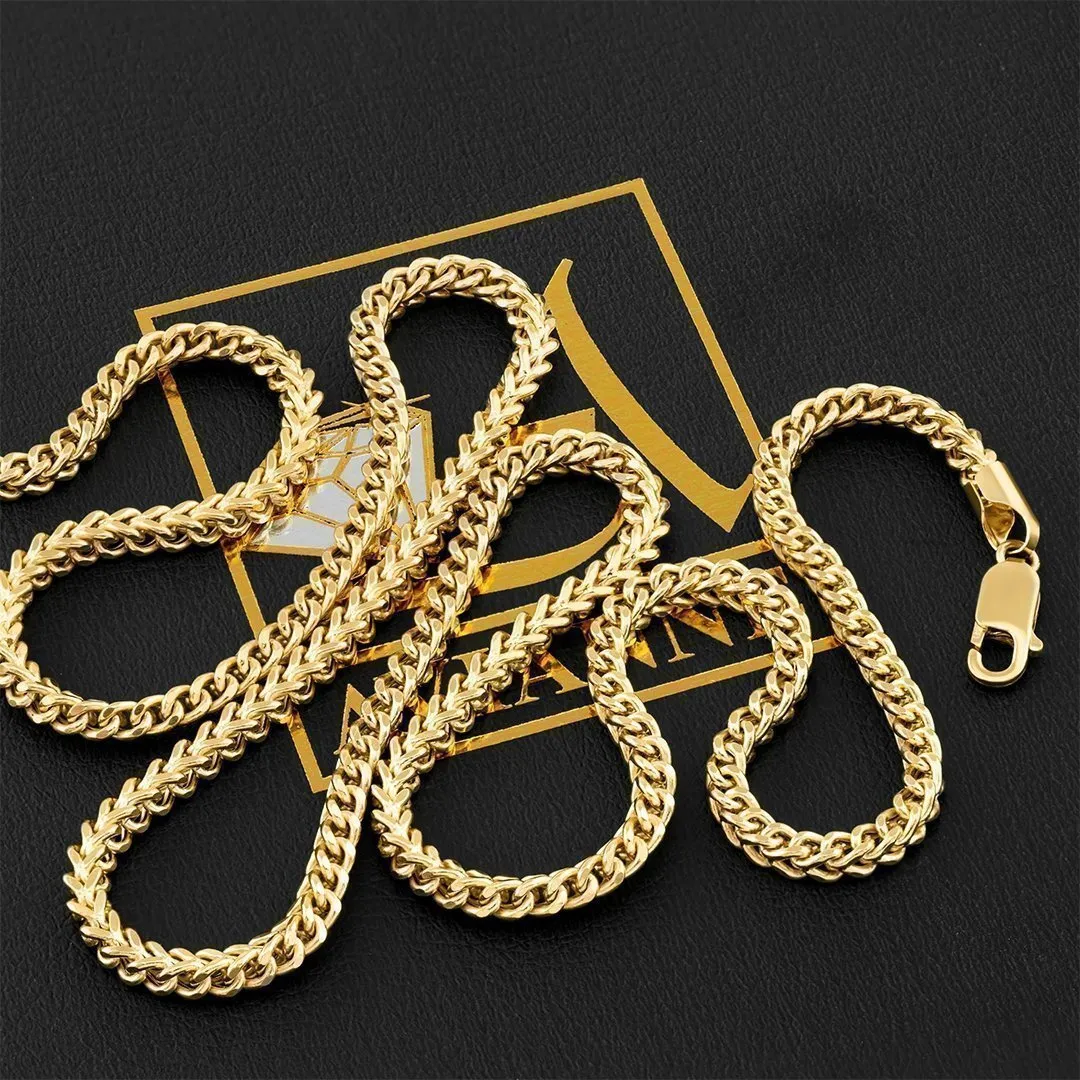 14k Yellow Gold Franco Chain 3 mm