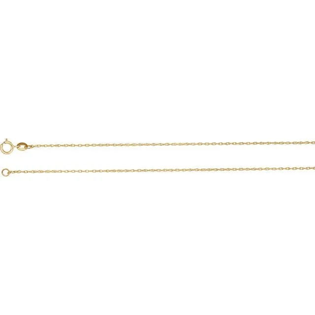 14K YELLOW GOLD VERTICAL DOUBLE HEART NECKLACE