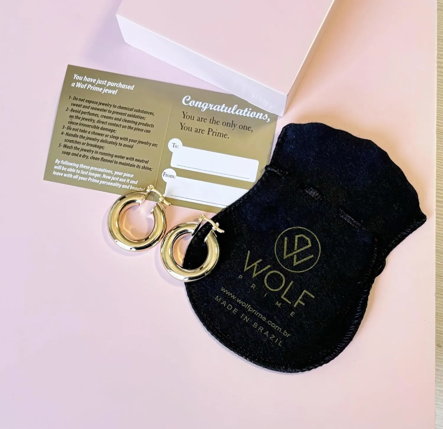 18K Gold Plated 4MM Solid Hoop Earrings For Women, High Polish Finish - Made In Brazil