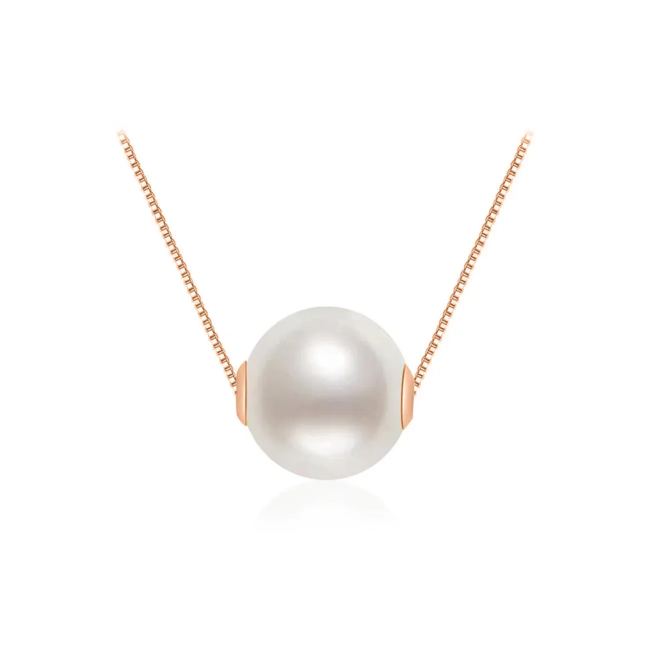 18K Solid Gold Interchangeable Freshwater Pearl Necklace KN00085 | Possibilities