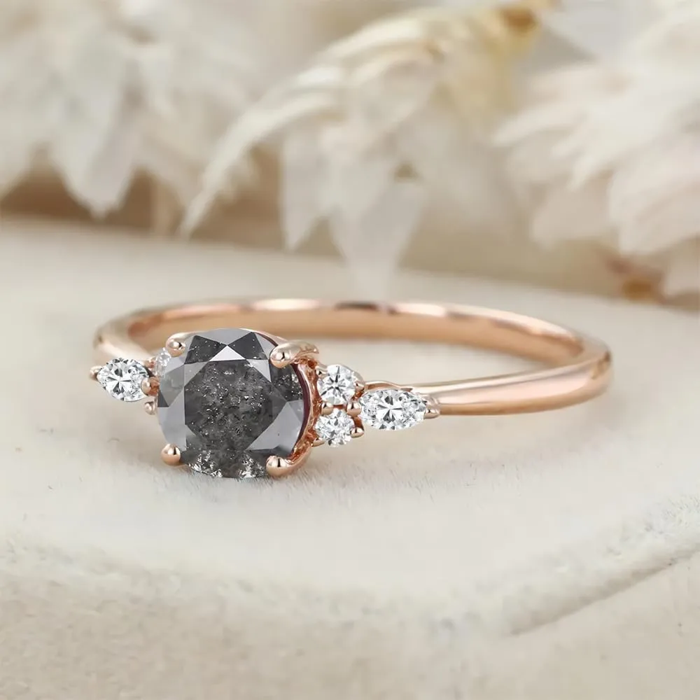 1ct Round Cut Engagement Rings for Women Gemstone Rings for Women 10K 14K 18K White Yellow Rose Gold Wedding Ring Anniversary Promise Ring