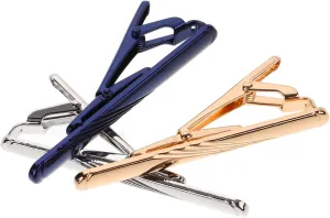 3pcs Tie Clip for Men Stylish Pinch Clips Durable Design for Weddings Business and Anniversaries Elevate Your Wardrobe