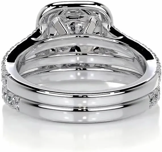 4 Carat (ctw) Oval Moissanite Engagement Rings for women platinum plated silver Ring Moissanite Rings