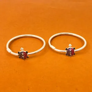 925 Silver Unisex Baby Bangle Set (Design 32)