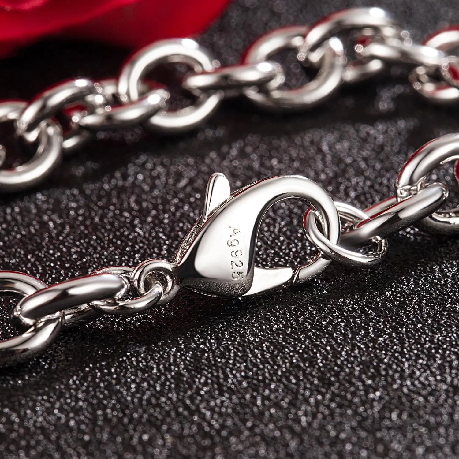 925 Sterling Silver Classic Round Cable Wire Link Bracelet Women Cuban Curb Oval Belcher Link Chain 5.9 to 9 in For Men 24k Gold Plated Cuff Jewelry Gift