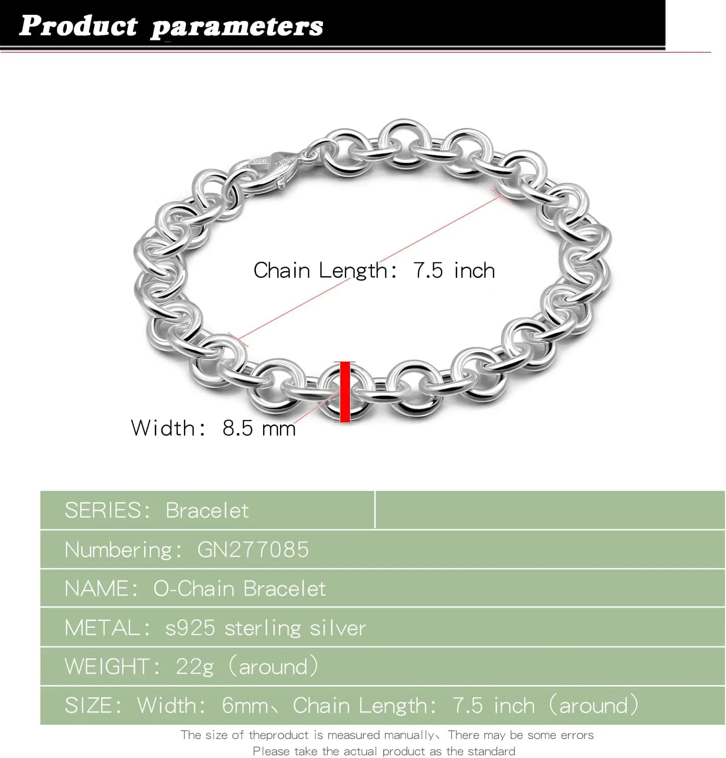 925 Sterling Silver Classic Round Cable Wire Link Bracelet Women Cuban Curb Oval Belcher Link Chain 5.9 to 9 in For Men 24k Gold Plated Cuff Jewelry Gift