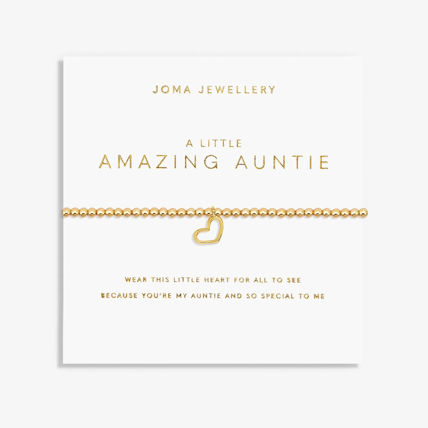 A Little Amazing Auntie Gold Plated Bracelet 7588