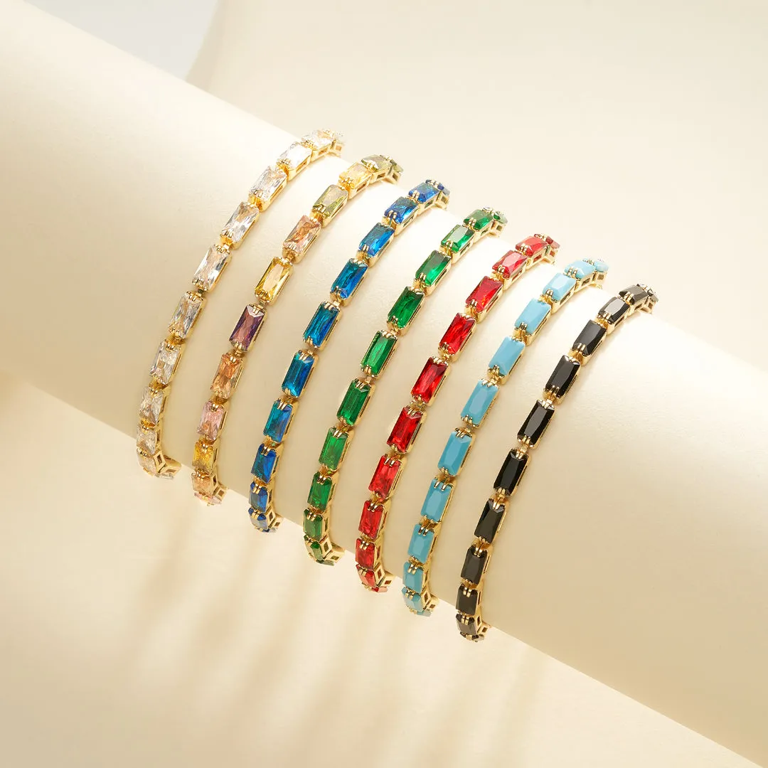 Adjustable Slider Tennis Bracelets for Women