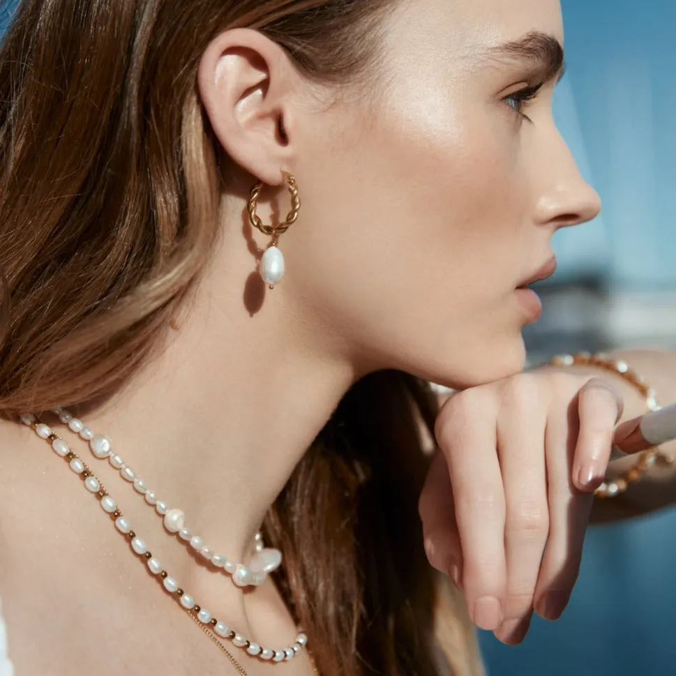 Amalfi / Necklace / Pearl   Silver