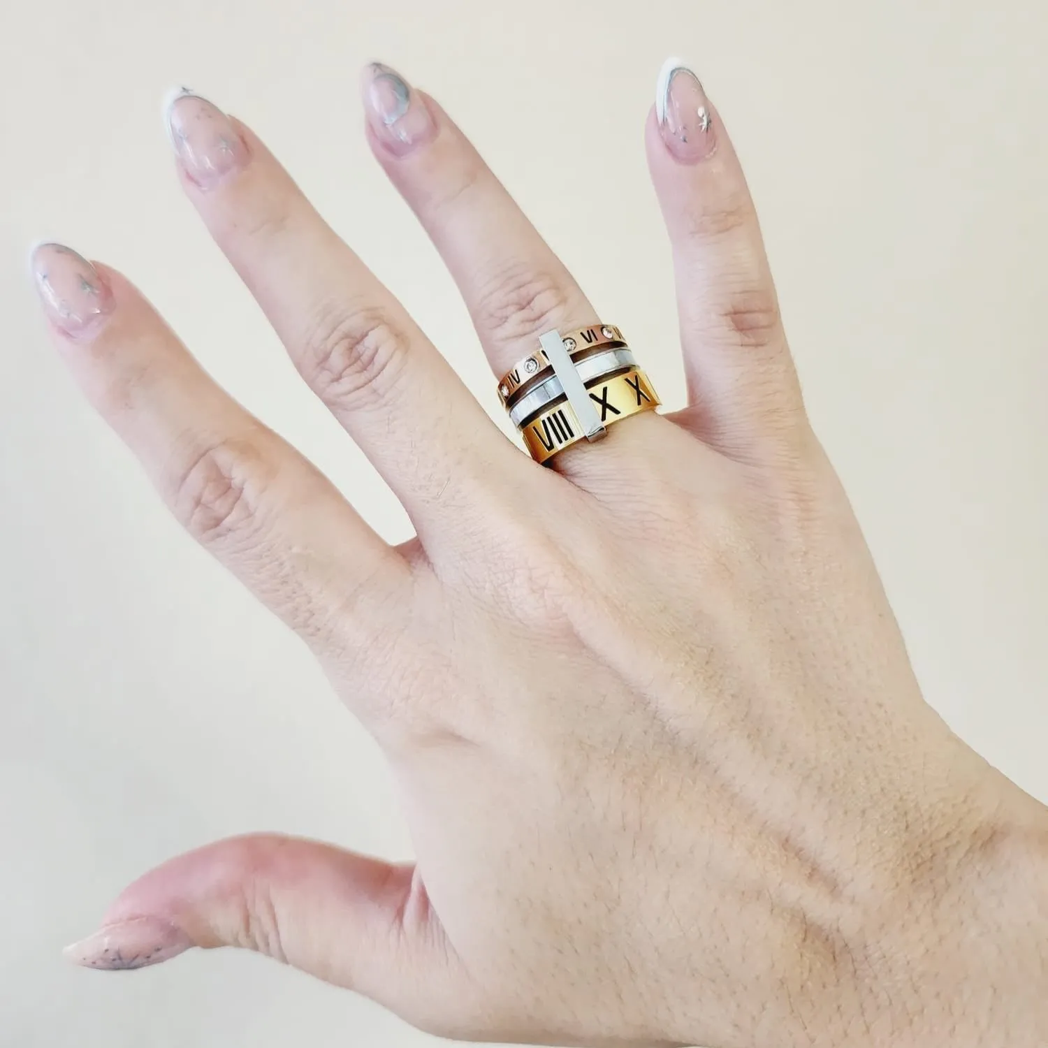 Anabel Three Tone Ring