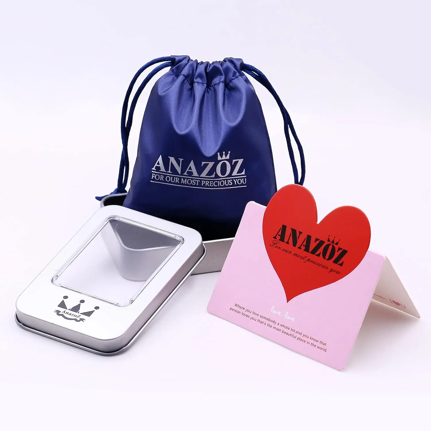 ANAZOZ Men and Women Wedding Bands Sets, Stainless Steel 8MM Brushed Couple Rings Engraved Silver with Cubic Zirconia