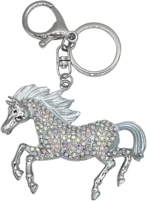 Animal Pendant Key Chains Ring Crystal Bling Turtle Whales Horse Elephants Koala Flamingos Owl Frogs Keychain for Women Girls
