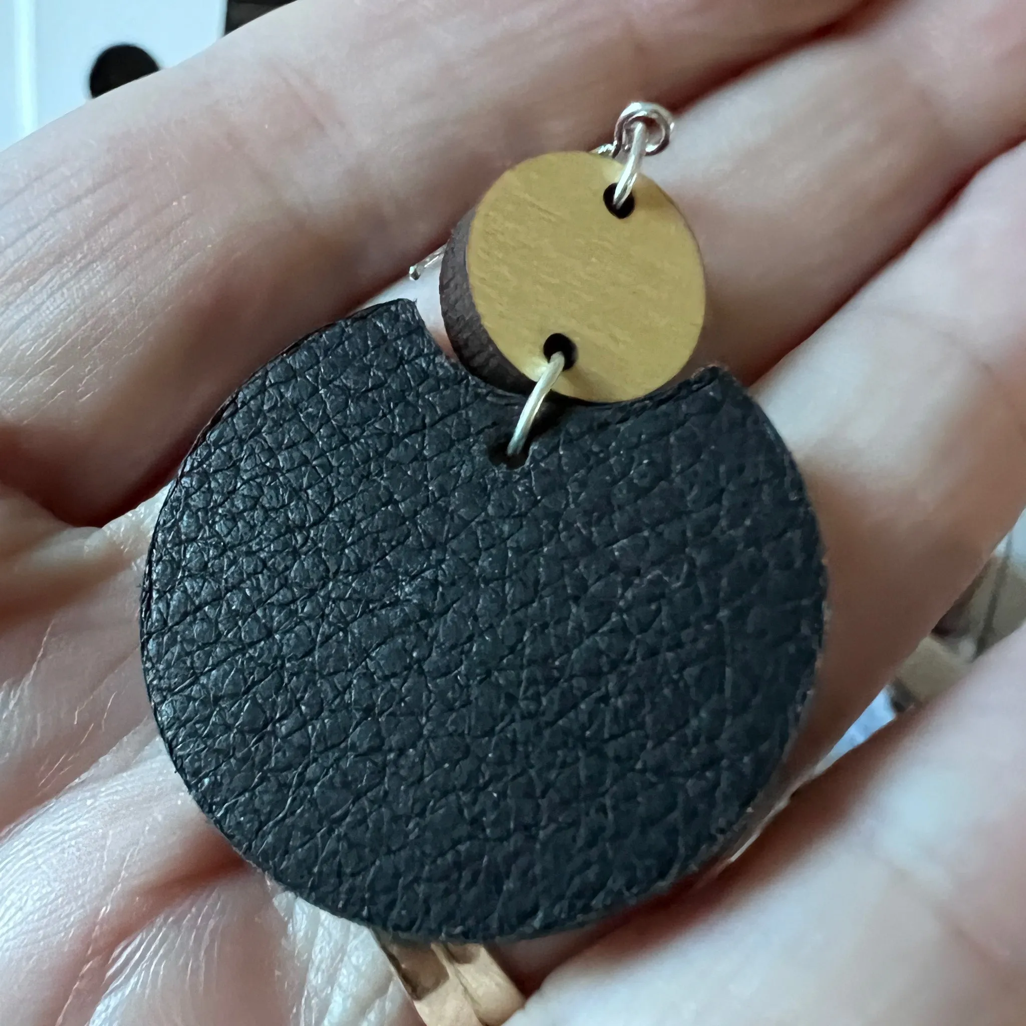 Ava Cork|Wood|Eclipse|Lightweight|Earrings