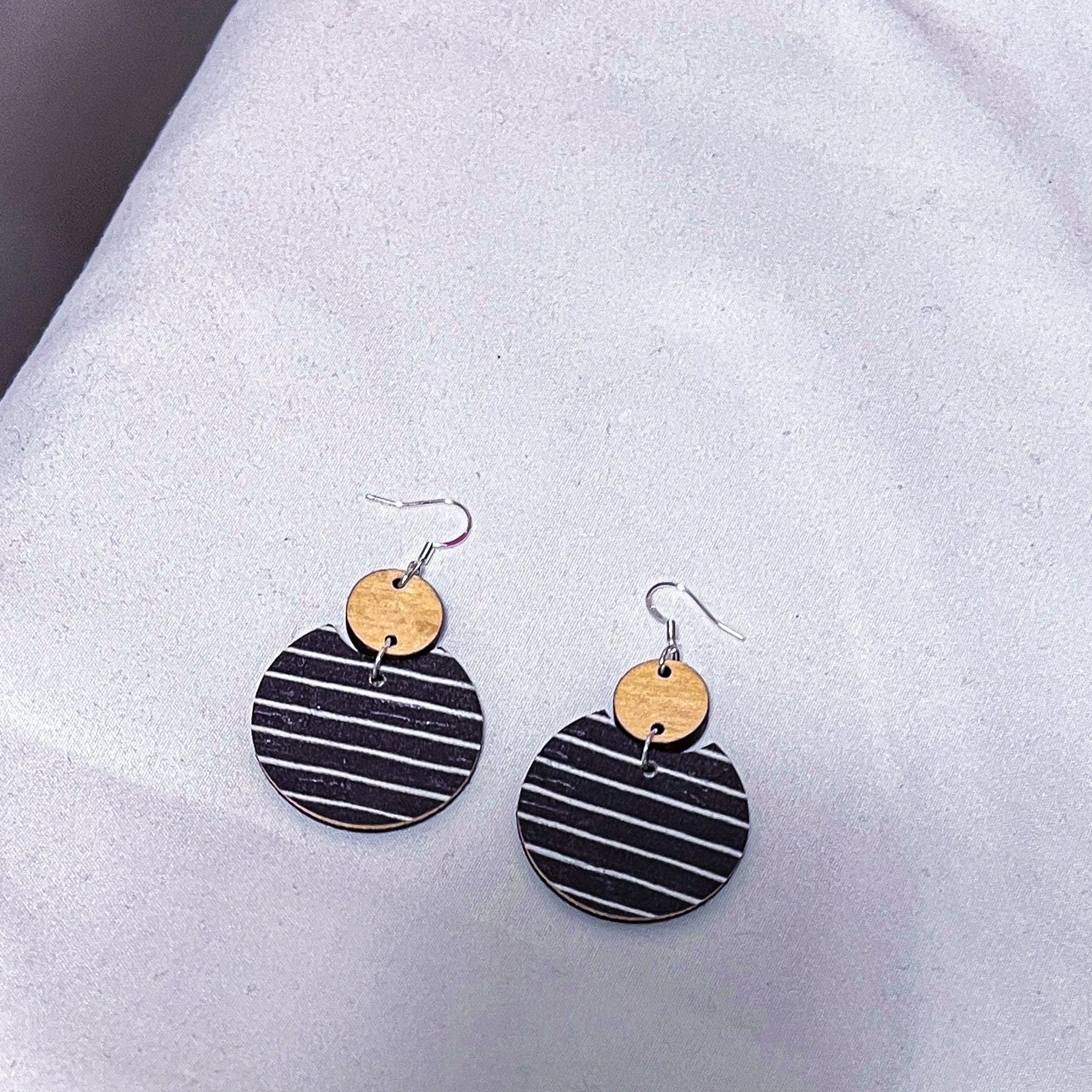 Ava Cork|Wood|Eclipse|Lightweight|Earrings