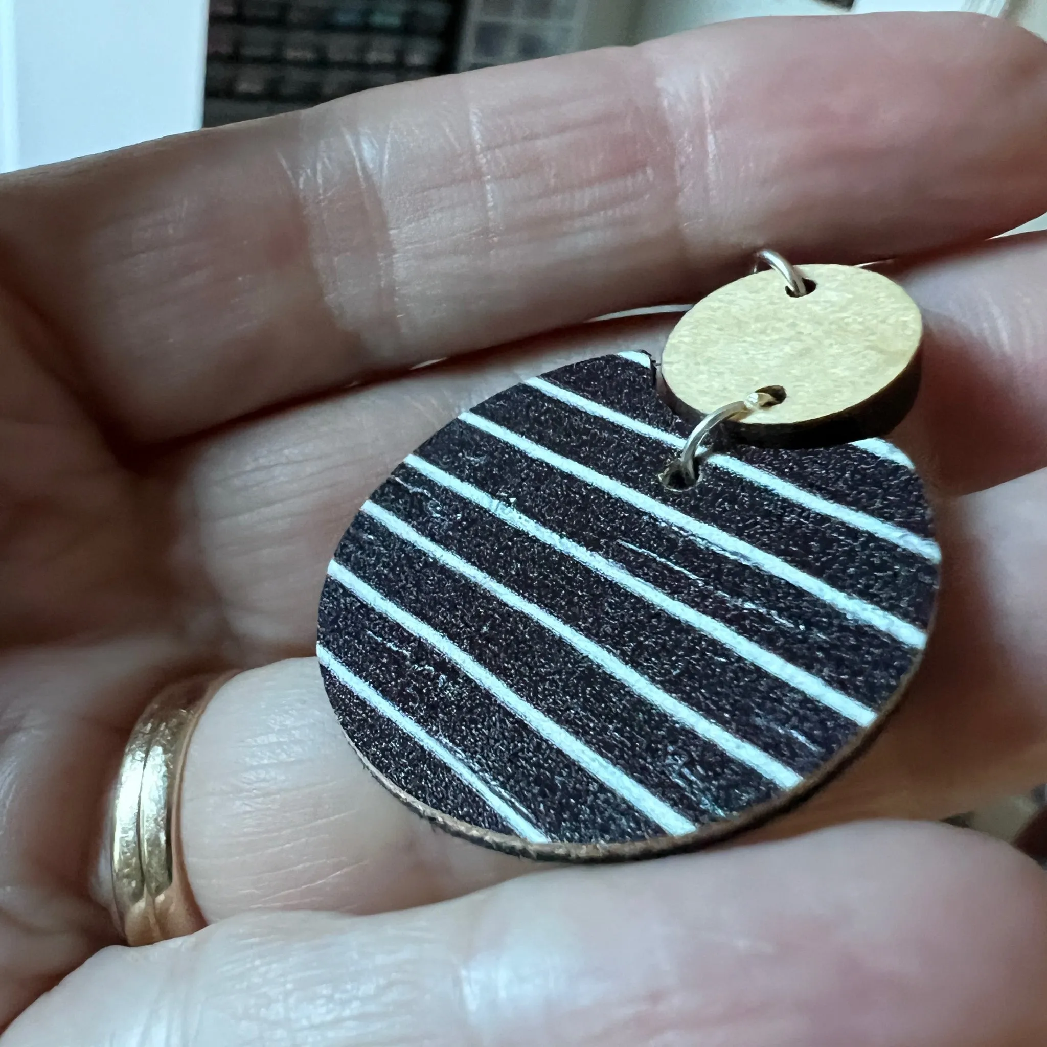 Ava Cork|Wood|Eclipse|Lightweight|Earrings