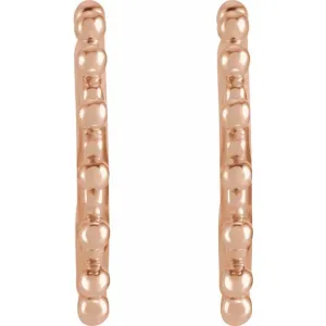 Beaded Hoop Earrings