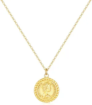 BENEIGE Gold Necklace For Women 14K Gold Plated Cubic Zirconia Charm Necklaces Pendant Jewelry Gifts