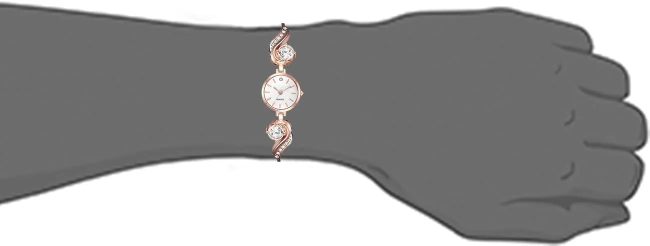 BESTKANG Elegant Diamond Accent Ladies Quartz Watch - Small & Exquisite Water Resistant Wrist Watch for Women, Perfect for Casual & Formal Wear
