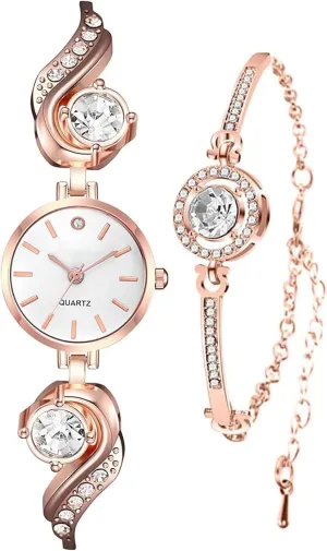 BESTKANG Elegant Diamond Accent Ladies Quartz Watch - Small & Exquisite Water Resistant Wrist Watch for Women, Perfect for Casual & Formal Wear