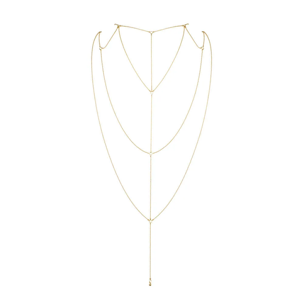 Bijoux Indiscrets Magnifique Back And Cleavage Chain Gold