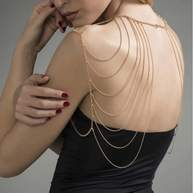 Bijoux Indiscrets Magnifique Shoulders And Back Jewellery Gold