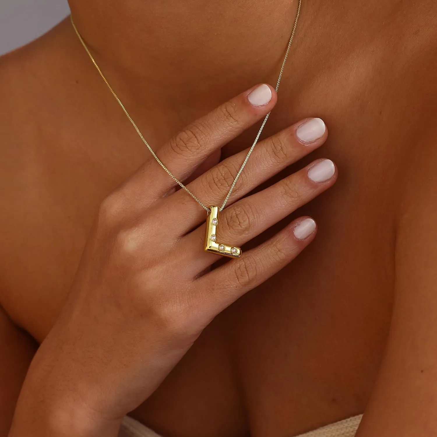 Bubble Gold Necklace 14K Gold Plated Letter Necklace Chunky Gold Necklace Dainty Balloon Initial Necklaces for Women Trendy Simple Custom Name Pendant Necklace Charm Jewelry