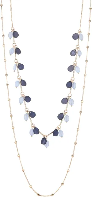 BULINLIN Layered Gold Long Necklaces for Women Long Beaded Chain Necklace Costume Gold Jewelry Mothers Day Gifts for Mom