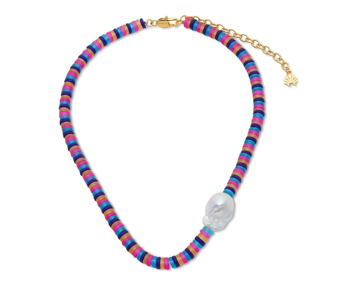 Camilo 14K-Gold-Plated, Freshwater Pearl, & Glass Beaded Necklace