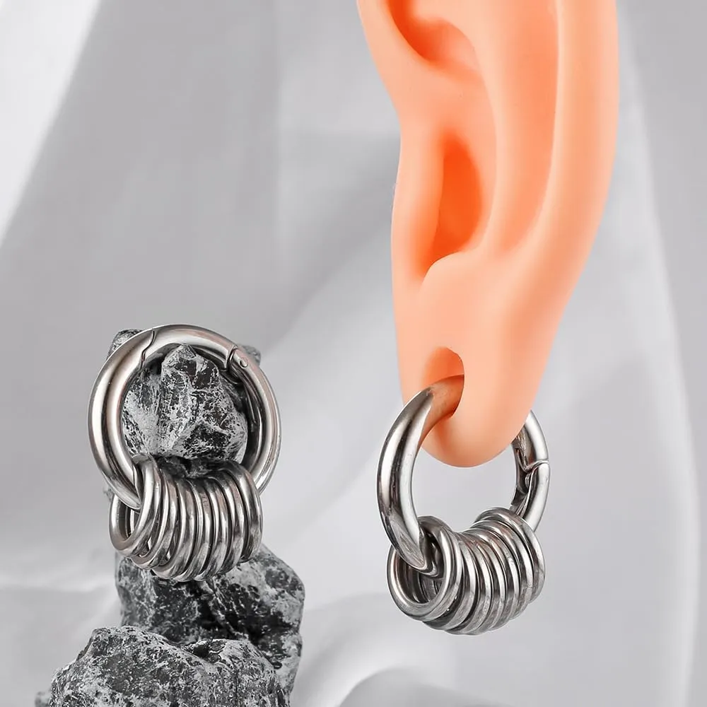 Casvort 2PCS Hypoallergenic Versatile Ear Weights for Stretched Ear Lobes 316 Stainless Steel Ear Hangers Gauges Plugs and Tunnels Stretchers Fashion Piercing Body Jewelry