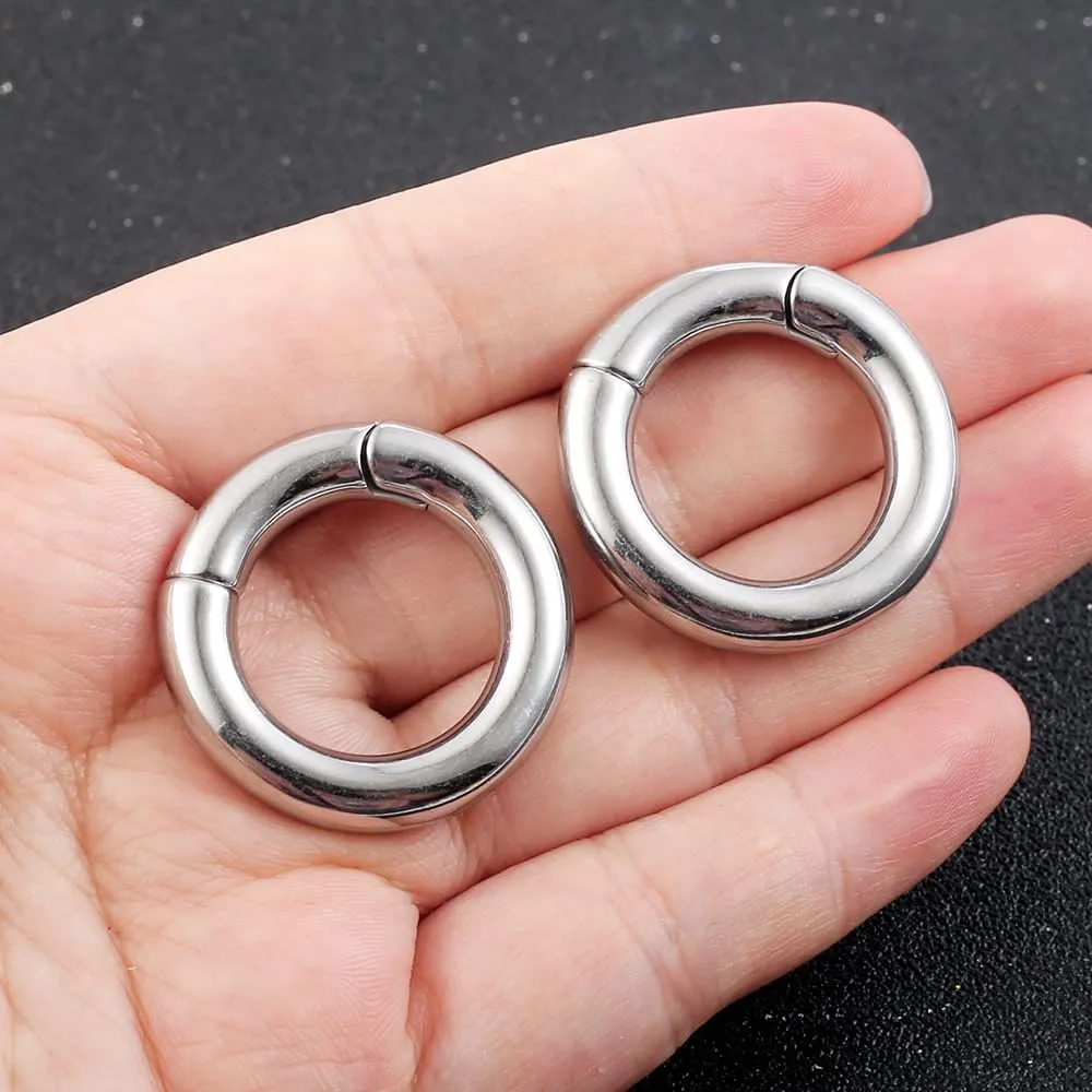 Casvort 2PCS Hypoallergenic Versatile Ear Weights for Stretched Ear Lobes 316 Stainless Steel Ear Hangers Gauges Plugs and Tunnels Stretchers Fashion Piercing Body Jewelry