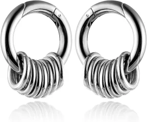 Casvort 2PCS Hypoallergenic Versatile Ear Weights for Stretched Ear Lobes 316 Stainless Steel Ear Hangers Gauges Plugs and Tunnels Stretchers Fashion Piercing Body Jewelry