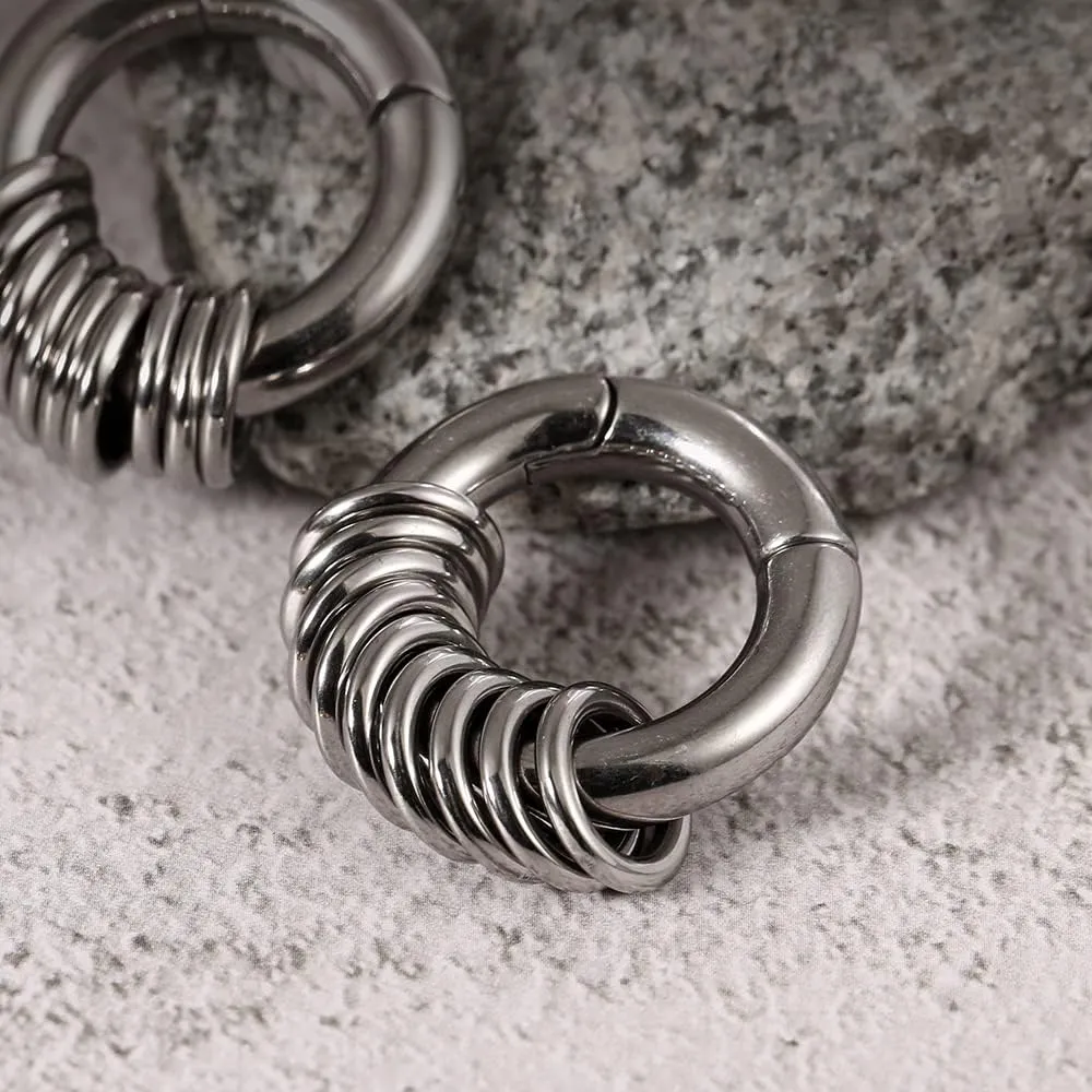 Casvort 2PCS Hypoallergenic Versatile Ear Weights for Stretched Ear Lobes 316 Stainless Steel Ear Hangers Gauges Plugs and Tunnels Stretchers Fashion Piercing Body Jewelry