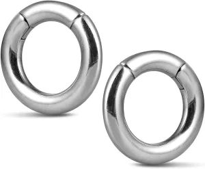Casvort 2PCS Hypoallergenic Versatile Ear Weights for Stretched Ear Lobes 316 Stainless Steel Ear Hangers Gauges Plugs and Tunnels Stretchers Fashion Piercing Body Jewelry