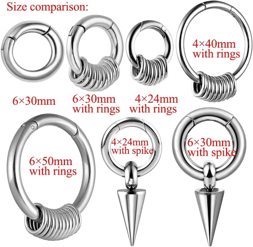 Casvort 2PCS Hypoallergenic Versatile Ear Weights for Stretched Ear Lobes 316 Stainless Steel Ear Hangers Gauges Plugs and Tunnels Stretchers Fashion Piercing Body Jewelry