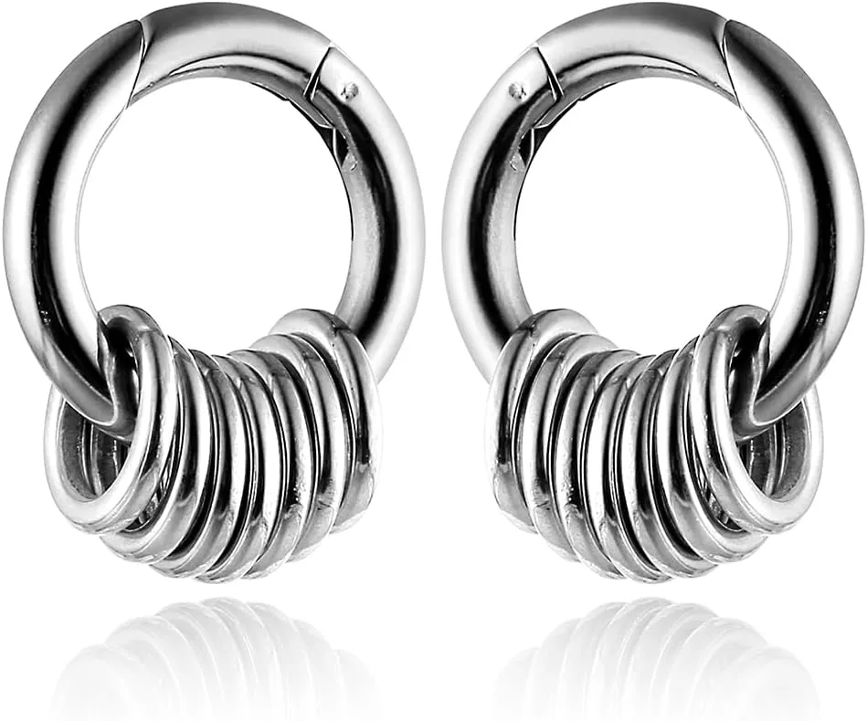 Casvort 2PCS Hypoallergenic Versatile Ear Weights for Stretched Ear Lobes 316 Stainless Steel Ear Hangers Gauges Plugs and Tunnels Stretchers Fashion Piercing Body Jewelry