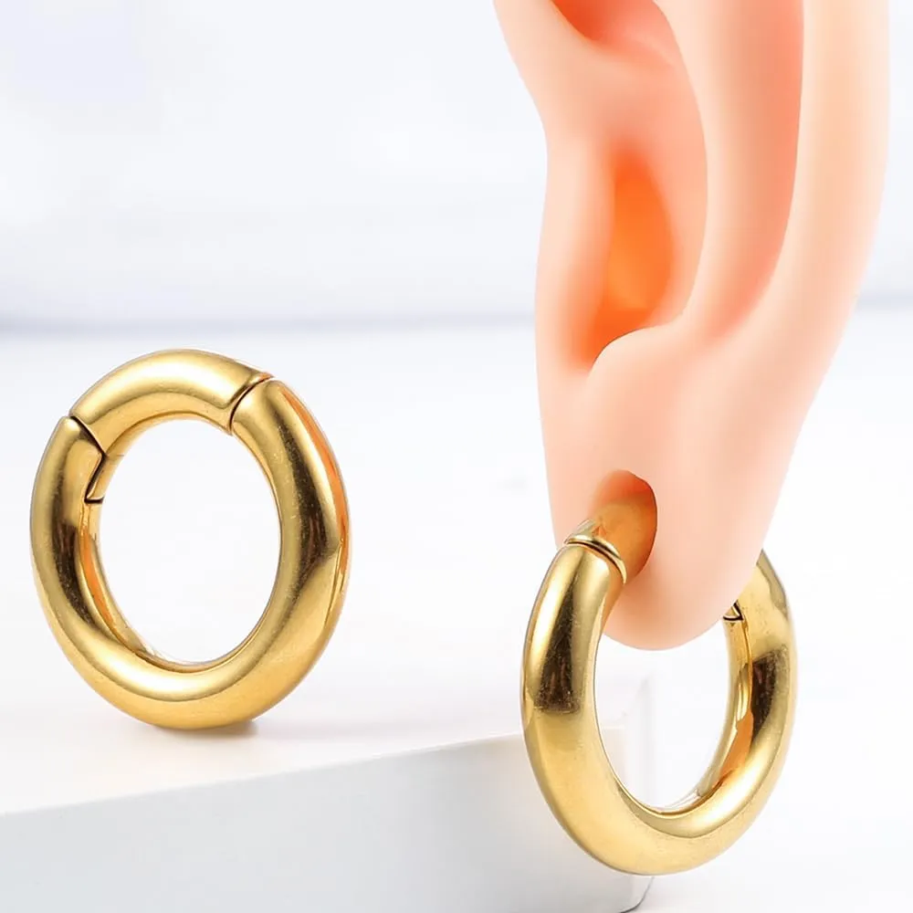 Casvort 2PCS Hypoallergenic Versatile Ear Weights for Stretched Ear Lobes 316 Stainless Steel Ear Hangers Gauges Plugs and Tunnels Stretchers Fashion Piercing Body Jewelry