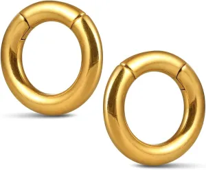 Casvort 2PCS Hypoallergenic Versatile Ear Weights for Stretched Ear Lobes 316 Stainless Steel Ear Hangers Gauges Plugs and Tunnels Stretchers Fashion Piercing Body Jewelry