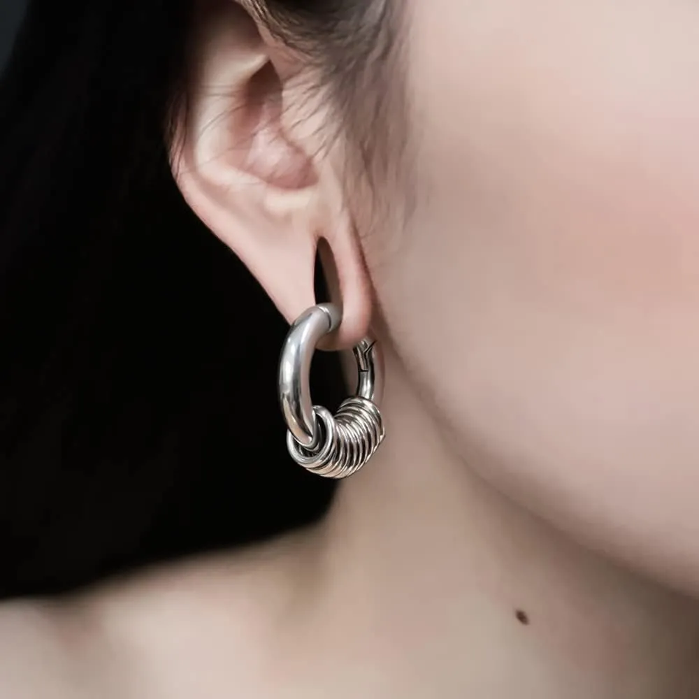 Casvort 2PCS Hypoallergenic Versatile Ear Weights for Stretched Ear Lobes 316 Stainless Steel Ear Hangers Gauges Plugs and Tunnels Stretchers Fashion Piercing Body Jewelry