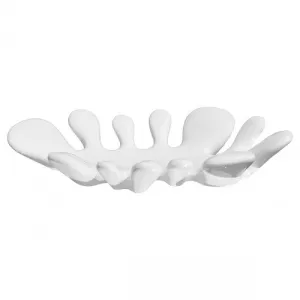 Ceramic Splash Dish - White