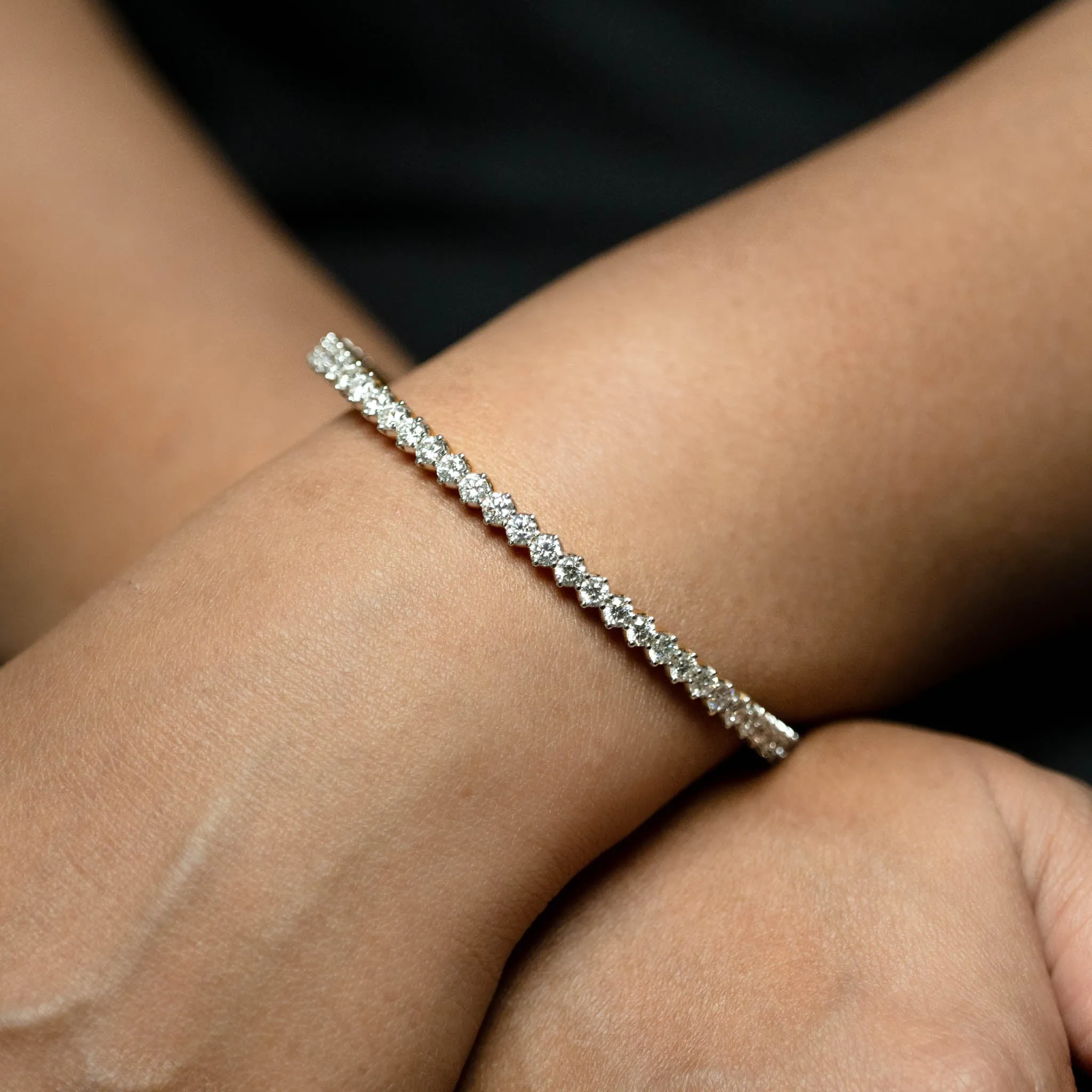 Chandini Solitaire Bangles - Pair - Size 2-4
