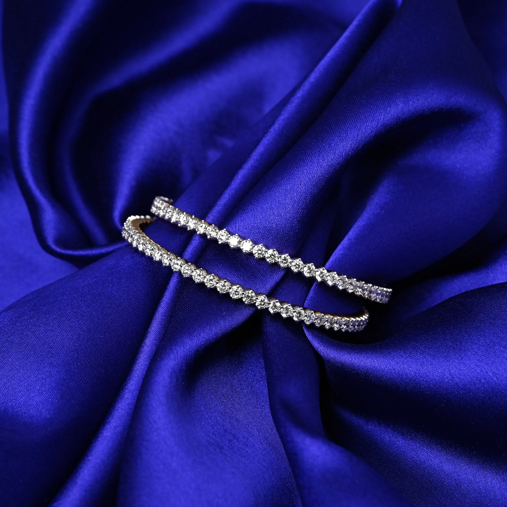 Chandini Solitaire Bangles - Pair - Size 2-4