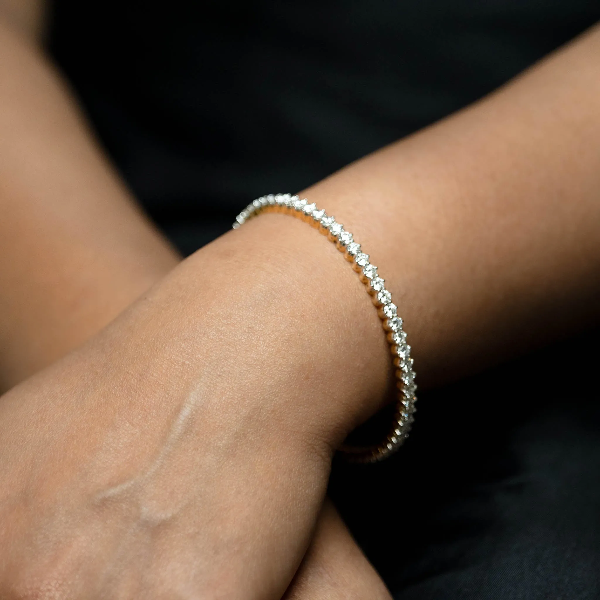 Chandini Solitaire Bangles - Pair - Size 2-4