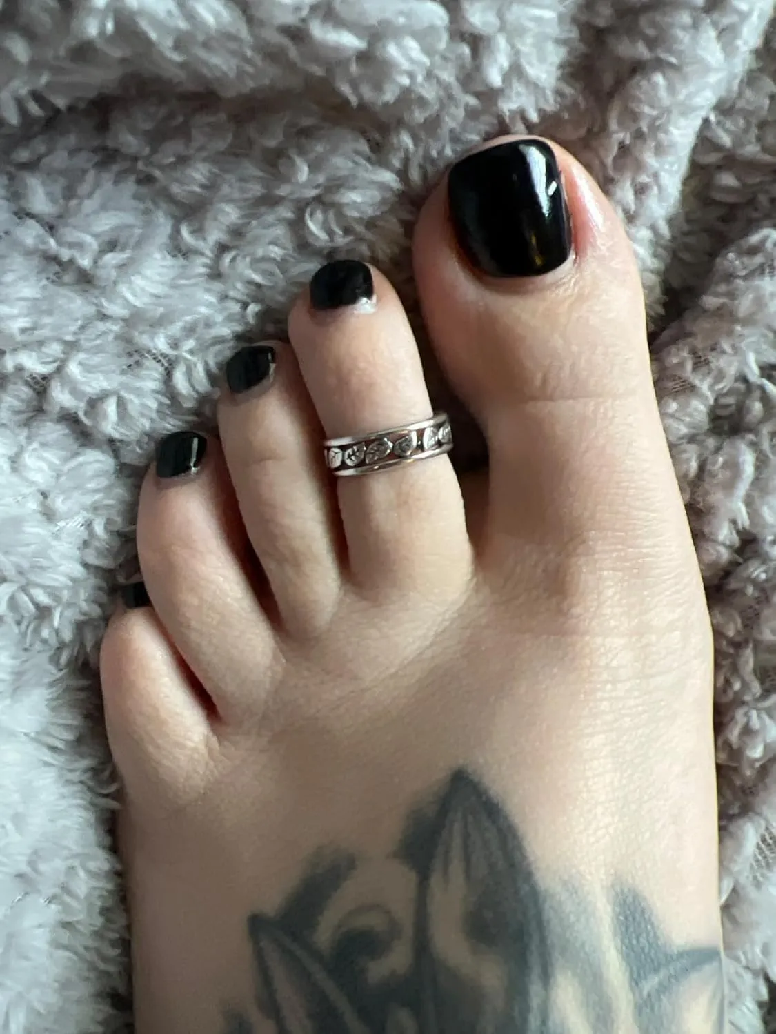 Charmsy 925 Sterling Silver Toe Rings for Women | Minimalist Open Adjustable Toe-Rings Band | Women's Cuff Toe Ring Summer Beach Foot Jewelry