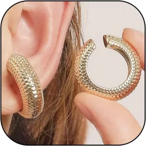 Chunky Ear Cuff Earrings for Women Trendy Ear Cuffs Non Piercing Sparkling Cartilage Earrings Hypoallergenic Clip on Earrings Trendy Stuff Valentines Day Gifts