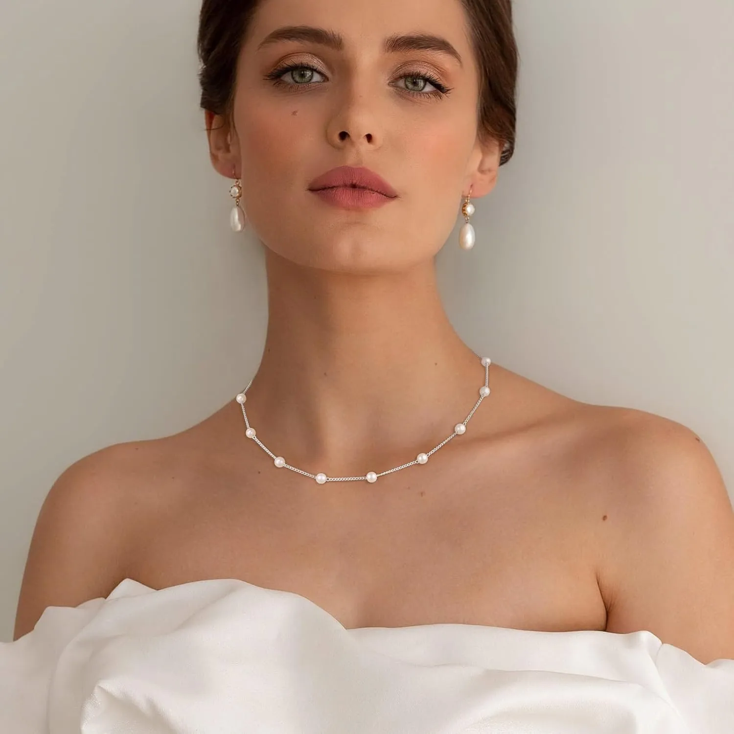 Classic Pearl Necklace Adjustable Gold Pearl Necklace for Women Dainty Collar De Perlas Para Mujer Jewelry Gifts for Her